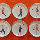 Art Deco Dance Fridge Magnets