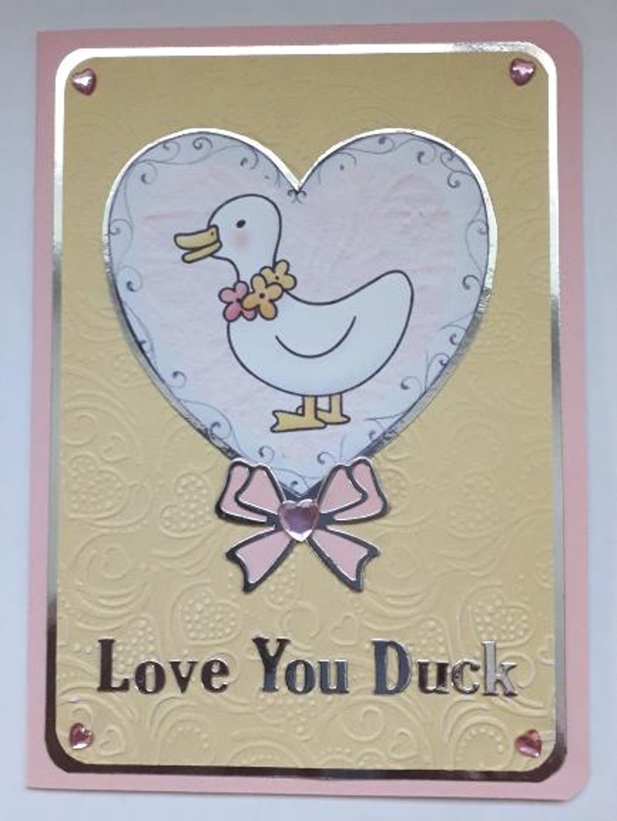 Duck Valentine Card