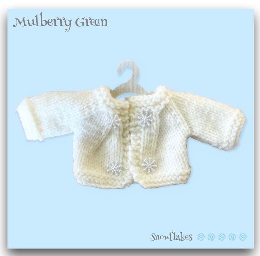 Reserved for Maddie - Snowflake Cardigan 