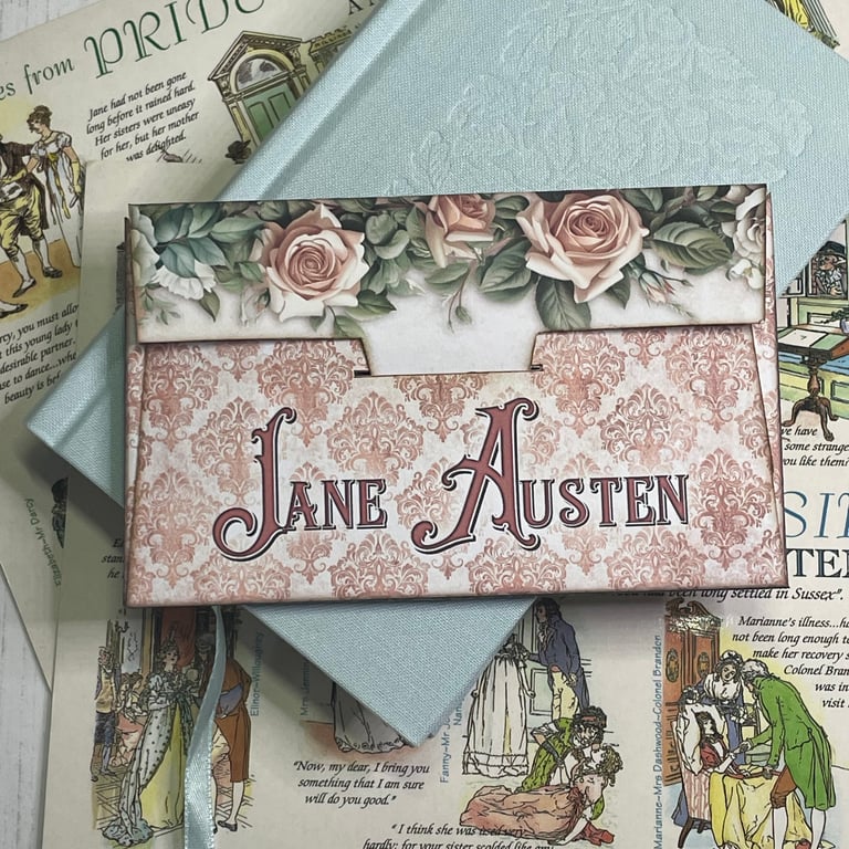 Library - Slider card and envelope (Pink) by Carolee Crafts PB11 - 0012