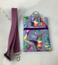 Hummingbird phone case, Birds pouch, Detachable strap, Handmade - Image 10