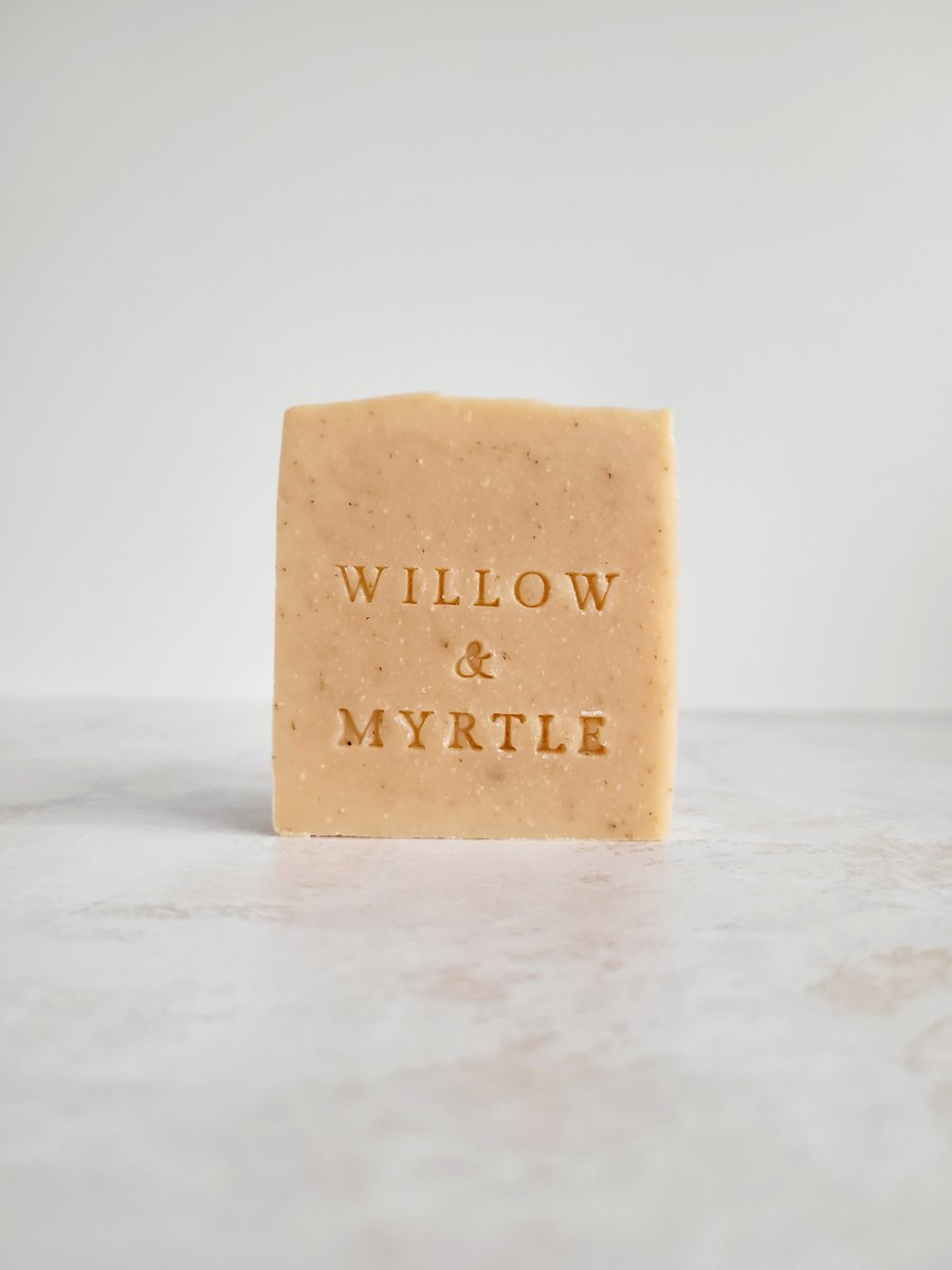 Pink Chamomile Soap, Skin Soothing Botanical Handmade Natural Vegan Soap Bar