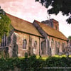 ACEO - 'Aylesford Church, Kent, England', Open Edition ACEO Print, ATC