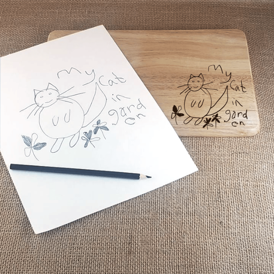 Sketch Your Own Exclusive Personalised Chopping - Cheese - Bread Boards