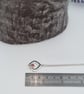 Fine Silver and Red Crystal Diamond Shape Flower Necklace - Image 7