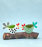 Spotty Fused Glass Chicken Decoration - Image 4