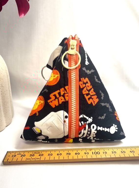 Handmade Triangle Zipper Pouch 