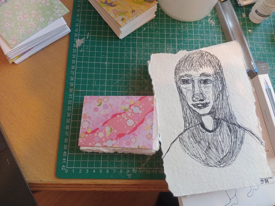 A7 mini sketchbook portable cotton rag 