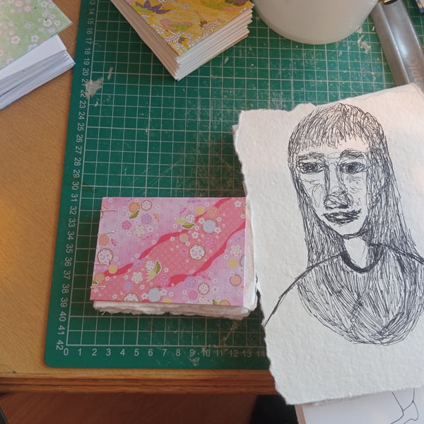 A7 mini sketchbook portable cotton rag 