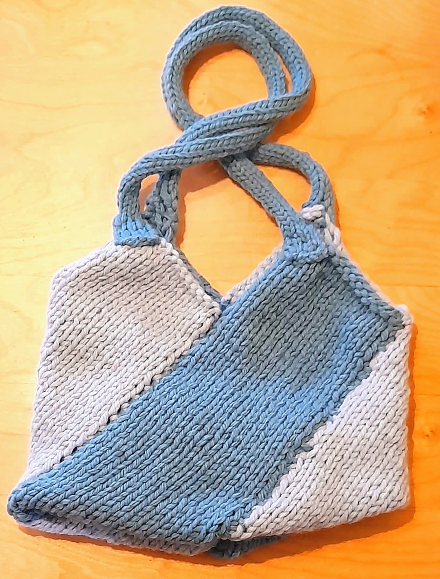 Knitted Tote Bag Folksy