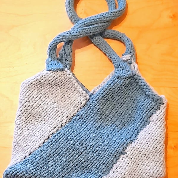 Knitted Tote Bag - Free Postage
