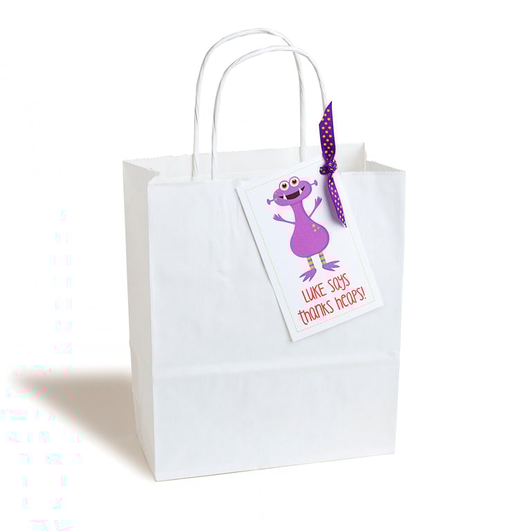Personalised Monster Party Bags - pack of 6