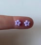 Handmade Polymer Clay Micro Studs (Flower)