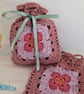 Crochet Flower Pouch - Image 3