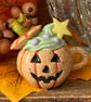 Tiny ceramic pumpkin magic potion decoration - Image 4