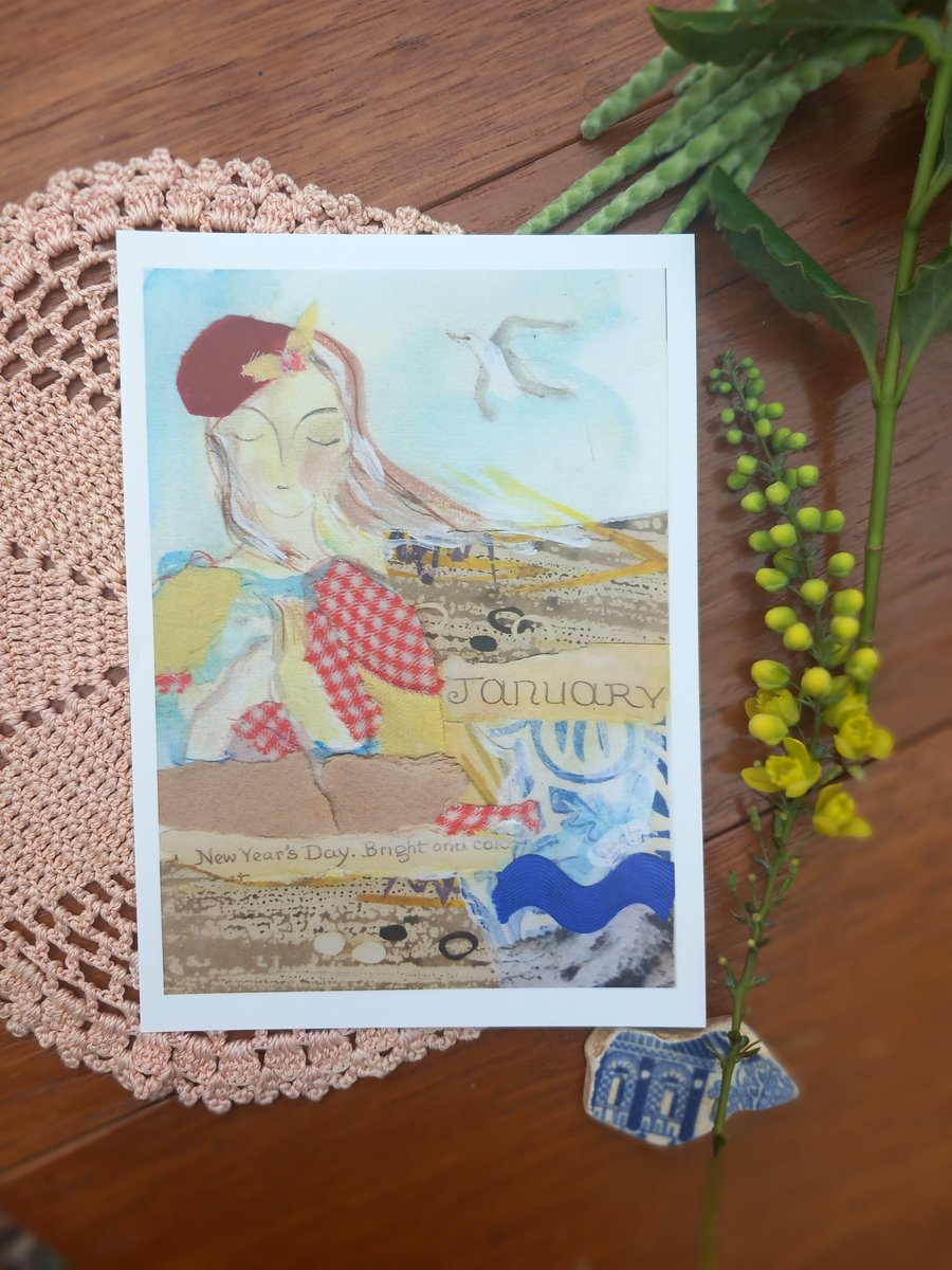 Set of 12 original seasonal post cards free UK postage