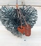 Little Rustic Hanging Wire Heart Love Gift - Image 1