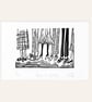 Feet in Shoes - lino print  - Image 1