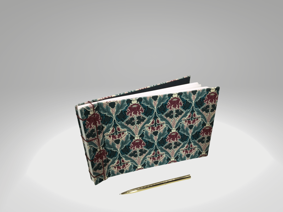 Liberty Burnham fabric covered Notebook or Sketchpad