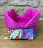 Rainbow Marble Effect Quilted Fabric Box Shape Makeup Bag - Image 7