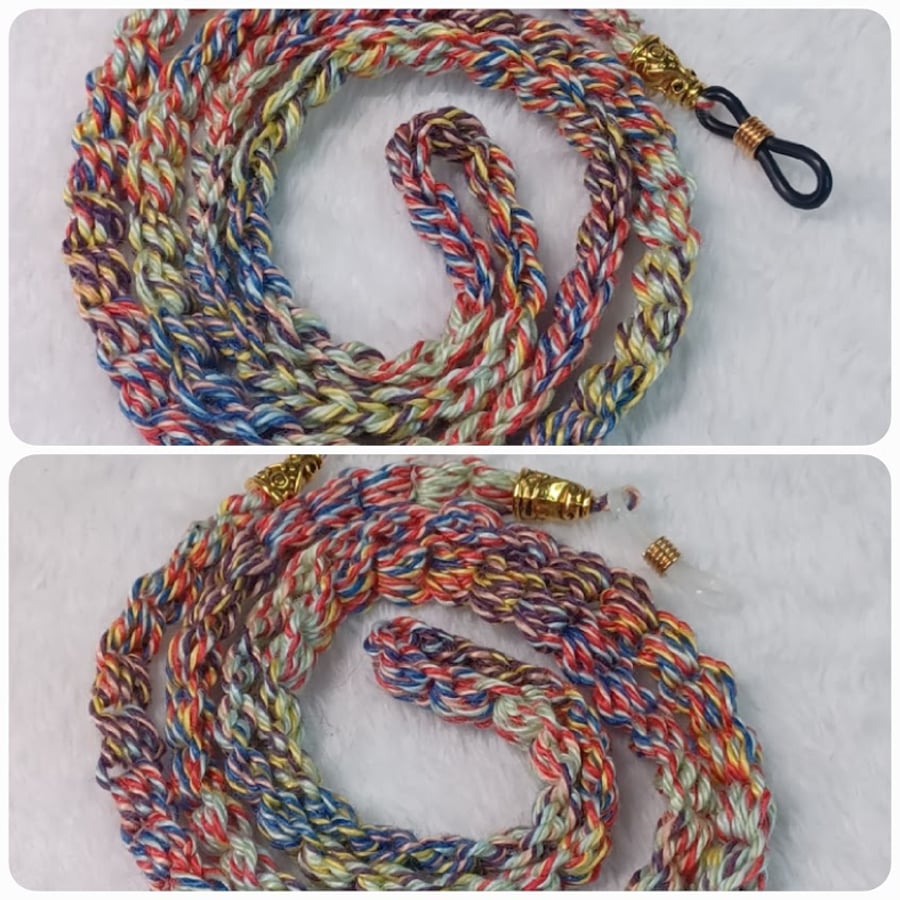 Crochet chain for glasses, sunglasses chain, reading glasses strap