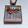 Hand made Felt and Embroidery Pendant