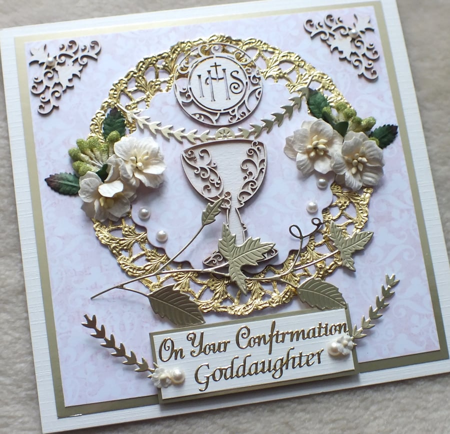 Luxury Personalised, Handmade Confirmation Card