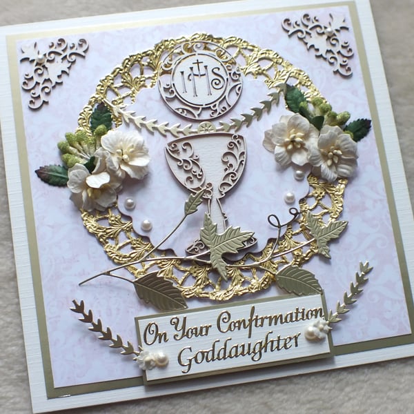 Luxury Personalised, Handmade Confirmation Card