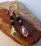 Swarovski Crystal Teardrop And Black Onyx Earrings - Handmade In Devon - Image 8