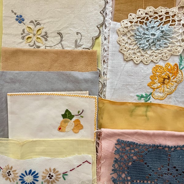 No.10 Vintage and Plant-Dyed Textile Fabric Inspiration Pack