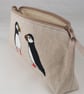 Pencil Case Crafters Pouch Handmade Puffin Nature Wildlife  - Image 3