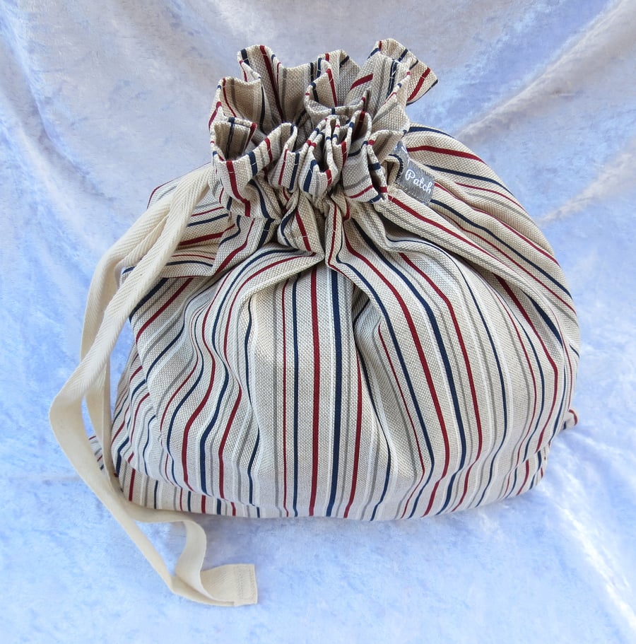 Laundry bag, beach bag, kit bag, nautical