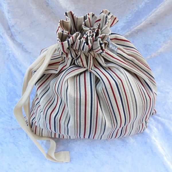 Laundry bag, beach bag, kit bag, nautical
