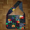 Wide Strap Patchwork Shoulder Bag