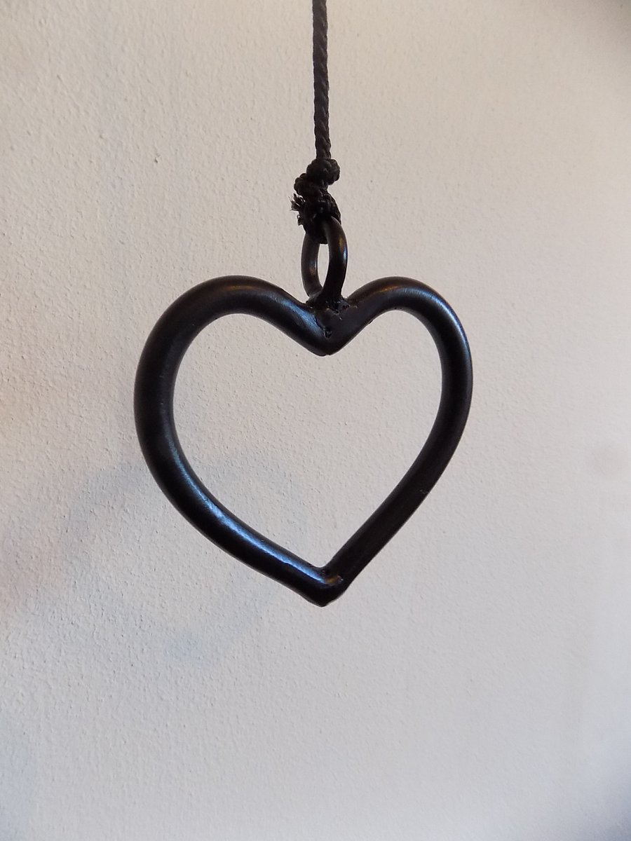 Heart Light Pull & Cord .................Wrought Iron (Forged Steel) UK Made