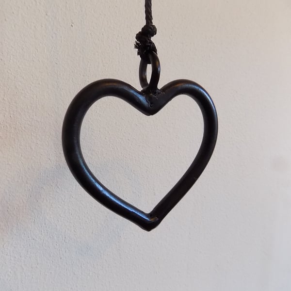 Heart Light Pull & Cord .................Wrought Iron (Forged Steel) UK Made