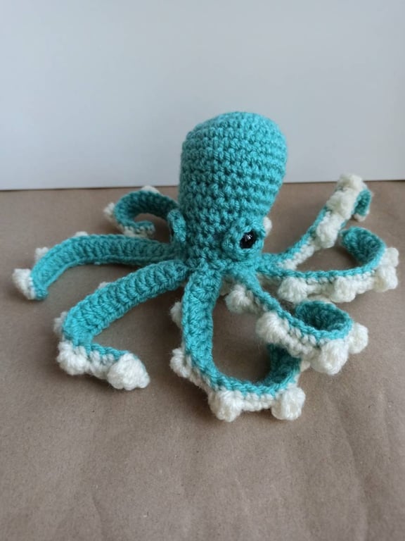 Octopus - Crochet cuddly toy, soft plush plushies softies stuffies