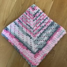 Baby girls crochet blanket 