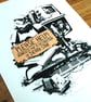 Star Wars Homeless Trooper Hand Pulled Limited Edition Screen Print - Image 2