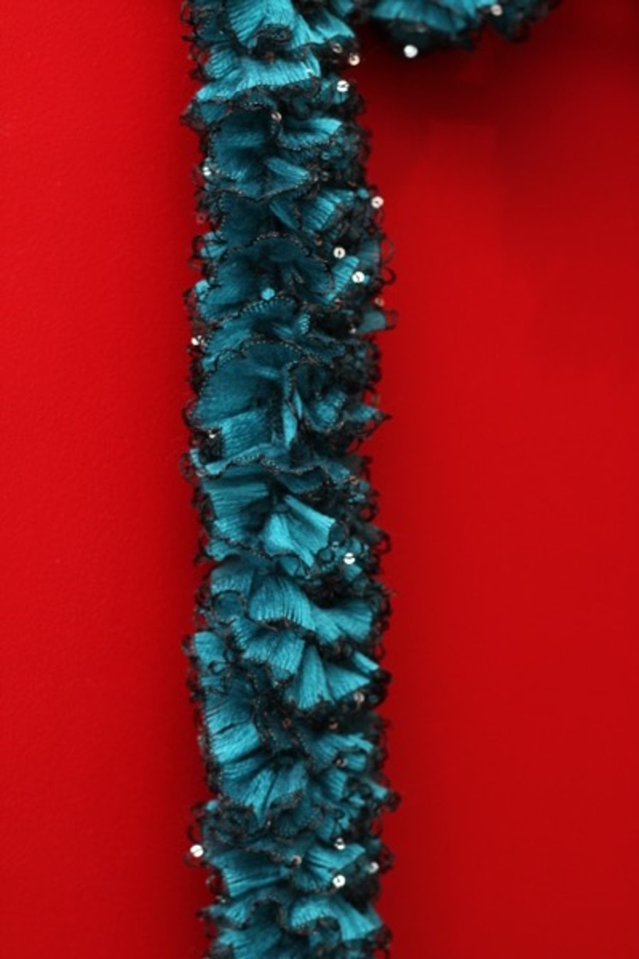 Turquoise Frilled Scarf