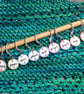 Instruction Stitch Markers in Coastal with CHOICE of Rings, Clasps, Removable  - Image 2
