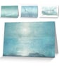 Set of four gull and seascape cards notelets blank for your messege