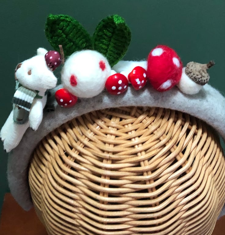 Woodland bear headband 