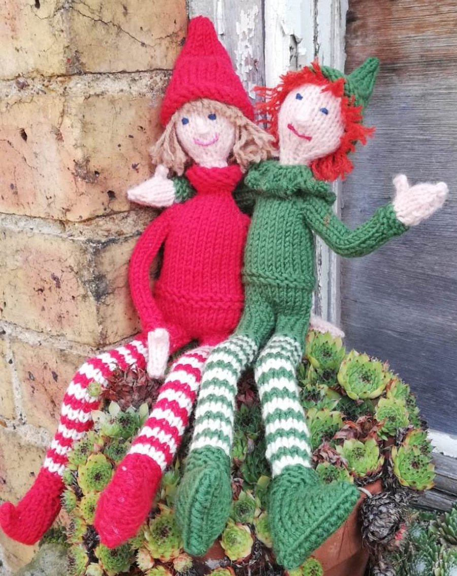 Bendy Christmas Elf  Knitting Kit