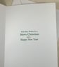 Handmade Christmas card - snowy front door - Image 3
