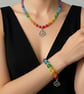 Bracelet and necklace beaded set