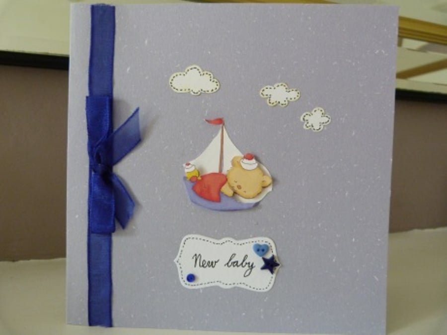 New Baby Boy Sailor Card