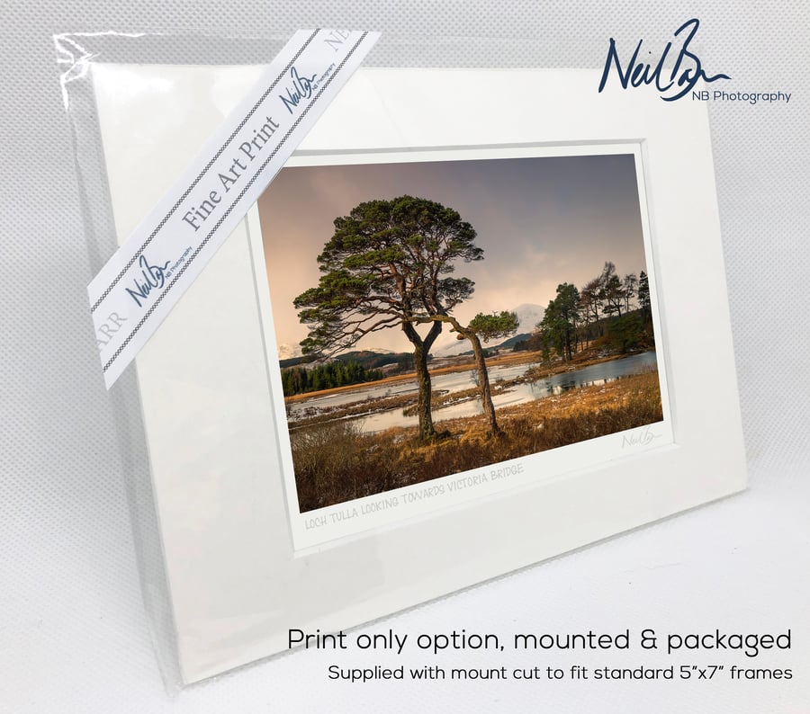 Loch Tulla nr Bridge of Orchy, Argyll, Scotland - A6 (7" x 5") Unframed Print