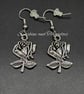 Alternative Style Rose Earrings. Hypoallergenic. Memorial Gift. Gift for Her. 