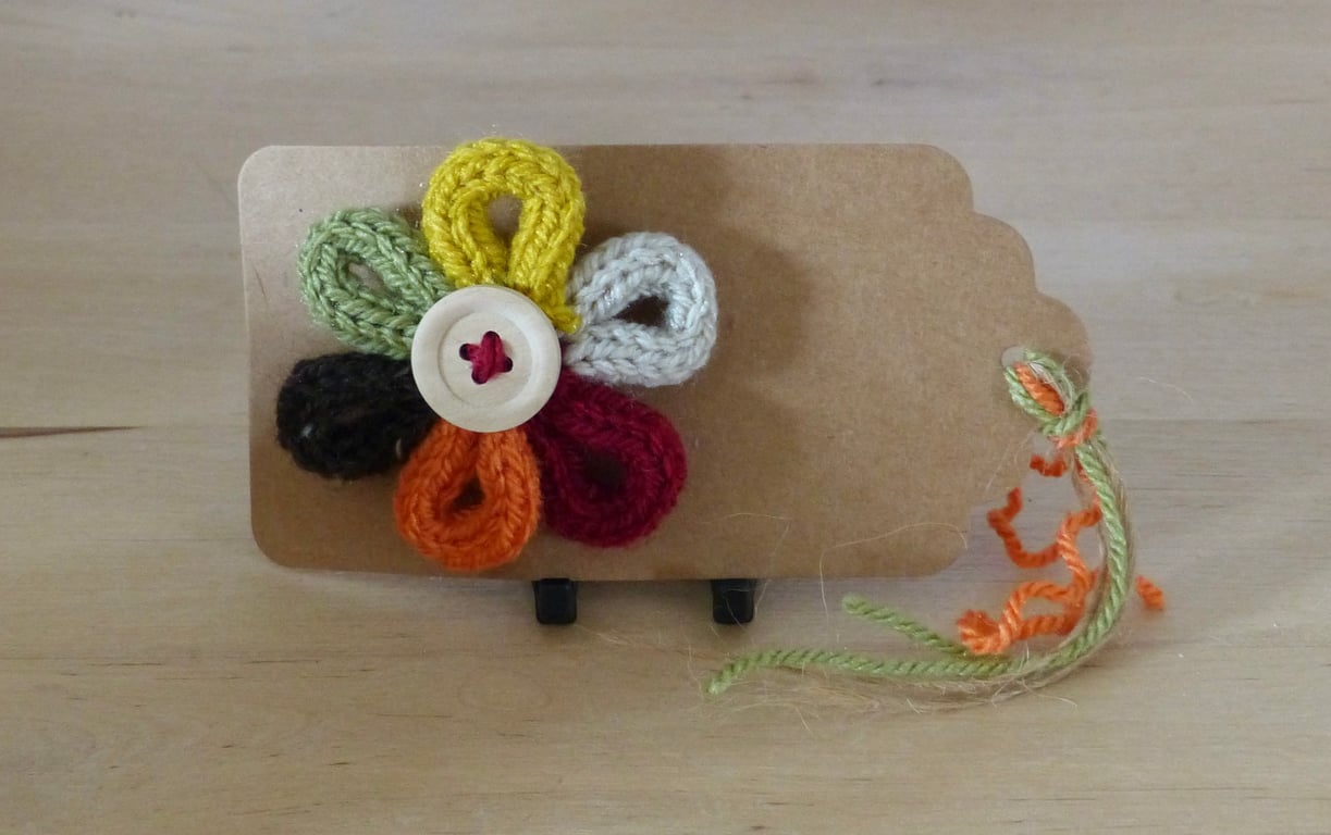 French Knitted 'Autumn' Brooch